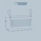 Organizing Essentials Medium Plastic Storage Basket with Soft Handles – Tan & Brown Decorative Bin for Bathroom, Dorm, or Desk – Rectangular Organizer Basket, 5.3L